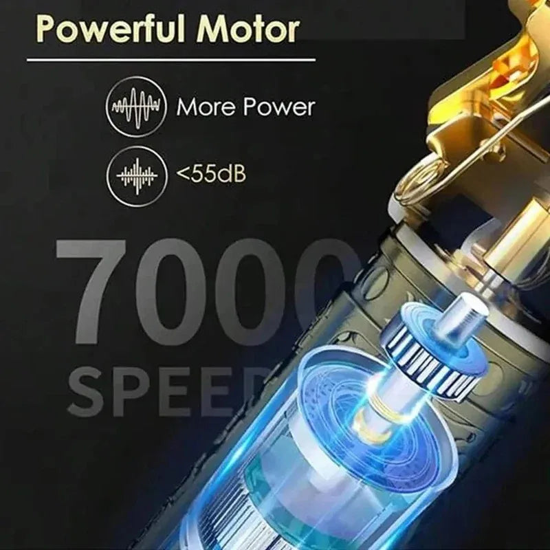 Vintage Cordless Hair Clipper Trimmer USB Fast Charging Portable Electric Shaver Barber Professional Hair Cutting Machine